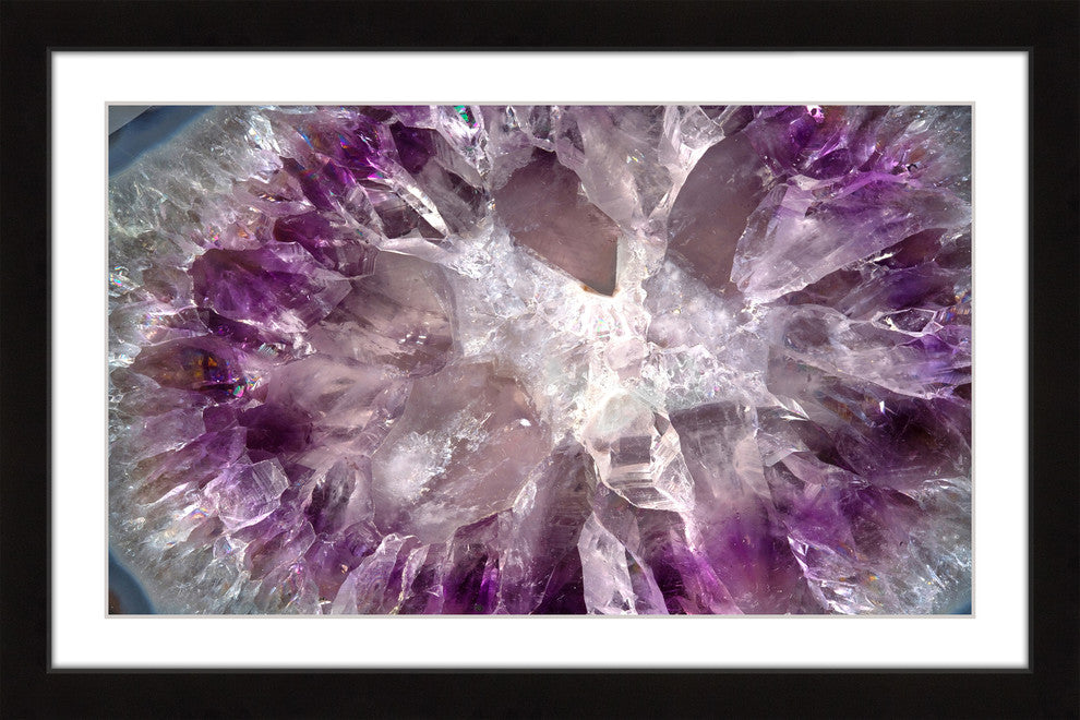 "Crystallized Amethyst" Framed Art Print