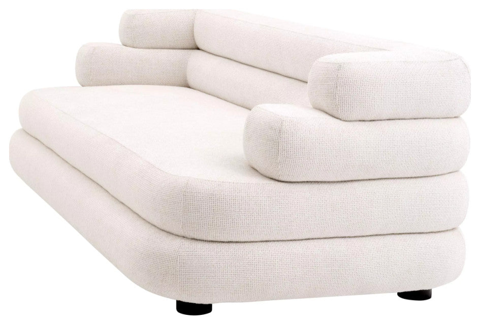 Off-White 4-Seater Fabric Sofa | Eichholtz Malaga