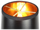 5"x6"x5" Parchment GoldLined Drum Lampshade, Black Parchment