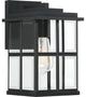 Quoizel MGN8406MBK One Light Outdoor Wall Lantern, Matte Black Finish