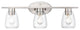 3 Light 25" Brushed Nickel Bathroom Vanity Light