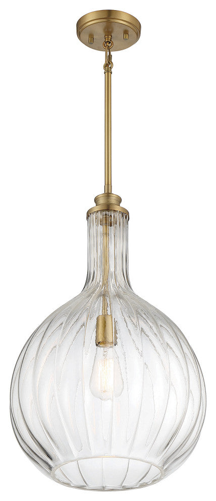 Brandon 1-Light Warm Brass Pendant
