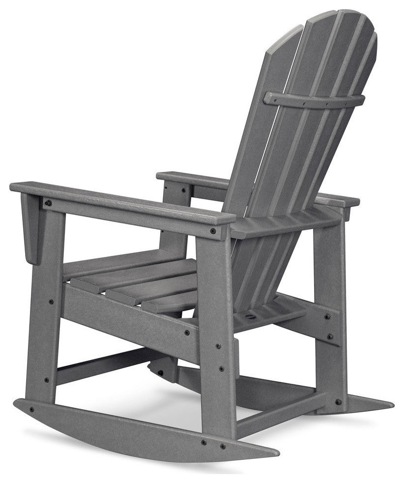 Polywood South Beach Rocking Chair, Slate Gray