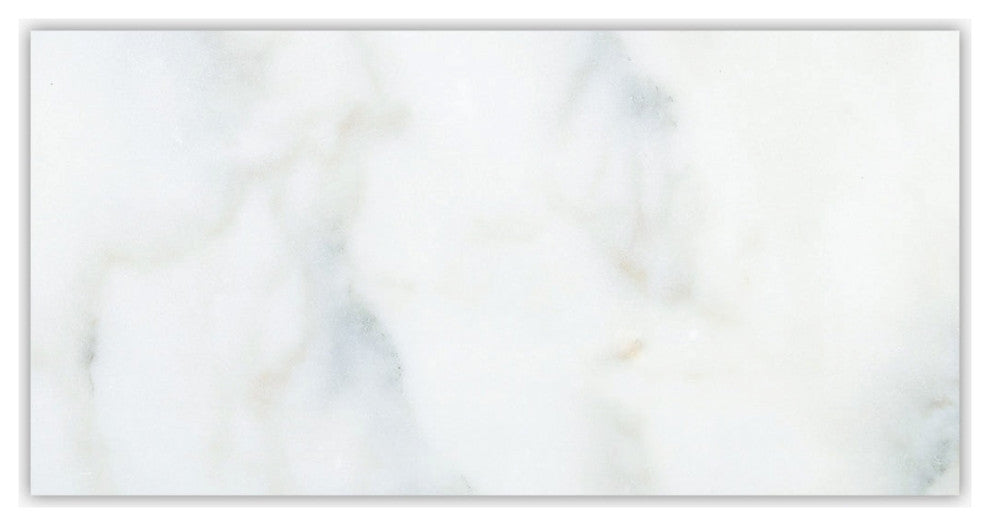 Calacatta Honed 12x24 Micro Beveled Marble Tile