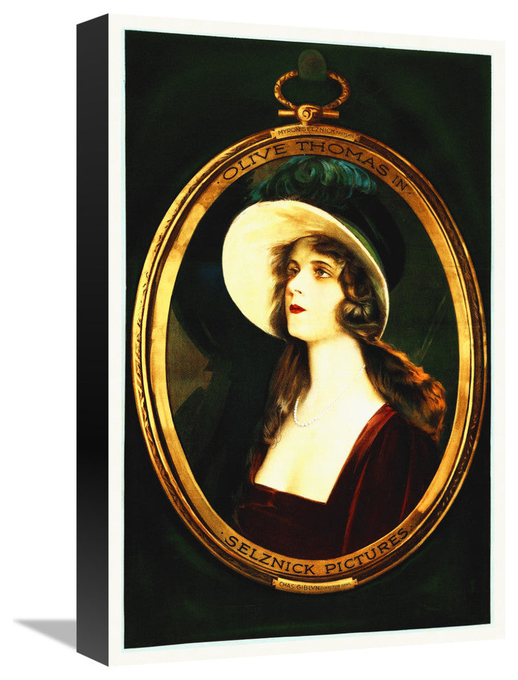 "Olive Thomas" Stretched Canvas Giclee by Hollywood Photo Archive, 12x18"