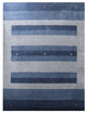 HAND KNOTTED LOOM WOOL ECO-FRIENDLY AREA RUGS-Rectangle,Blue,Contemporary, [Rectangle] 4'x6'