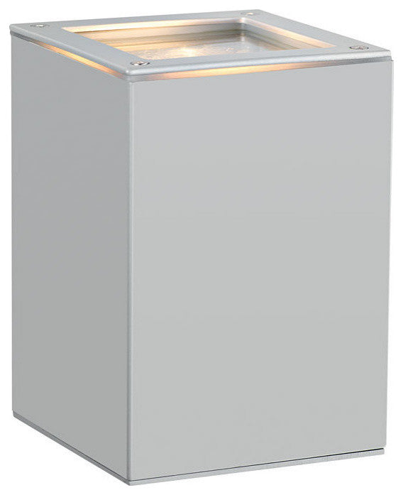 Eglo 1x50w Outdoor Wall Light W/ Silver Finish & Clear Glass - 88099A