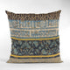 Plutus Blue Ancient Border Luxury Throw Pillow, 24"x24"