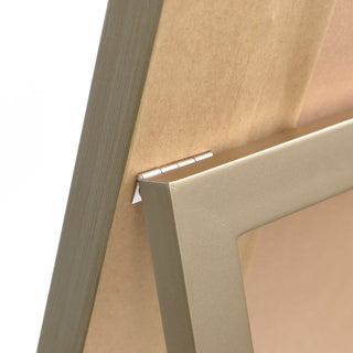 Champagne Bead Beveled Rectangle Cheval, Floor Mirror,1"-Beveled Center 18"x64"