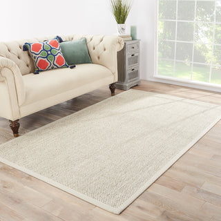 Jaipur Living Naples Natural Solid Beige/Ivory Area Rug, 5'x8'