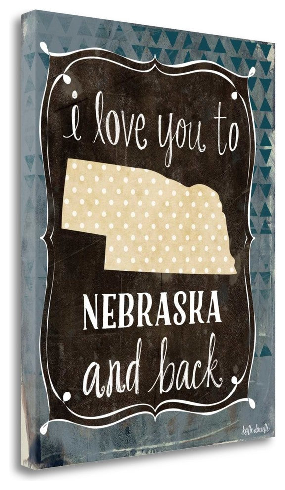 "Nebraska And Back" By Katie Doucette, Giclee Print on Gallery Wrap Canvas