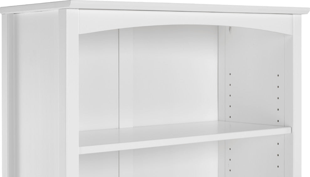 Shaker Style Bookcase, White, 36"
