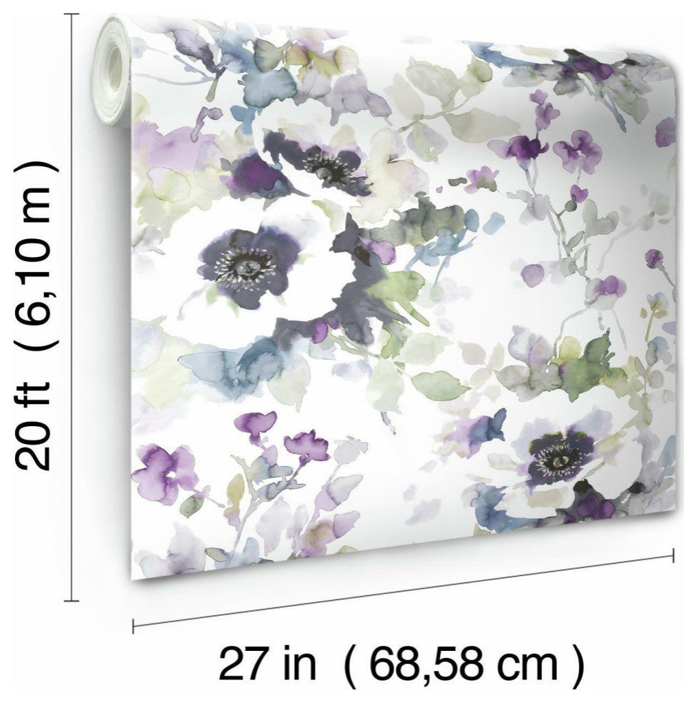 Garden Anemone Peel and Stick Wallpaper