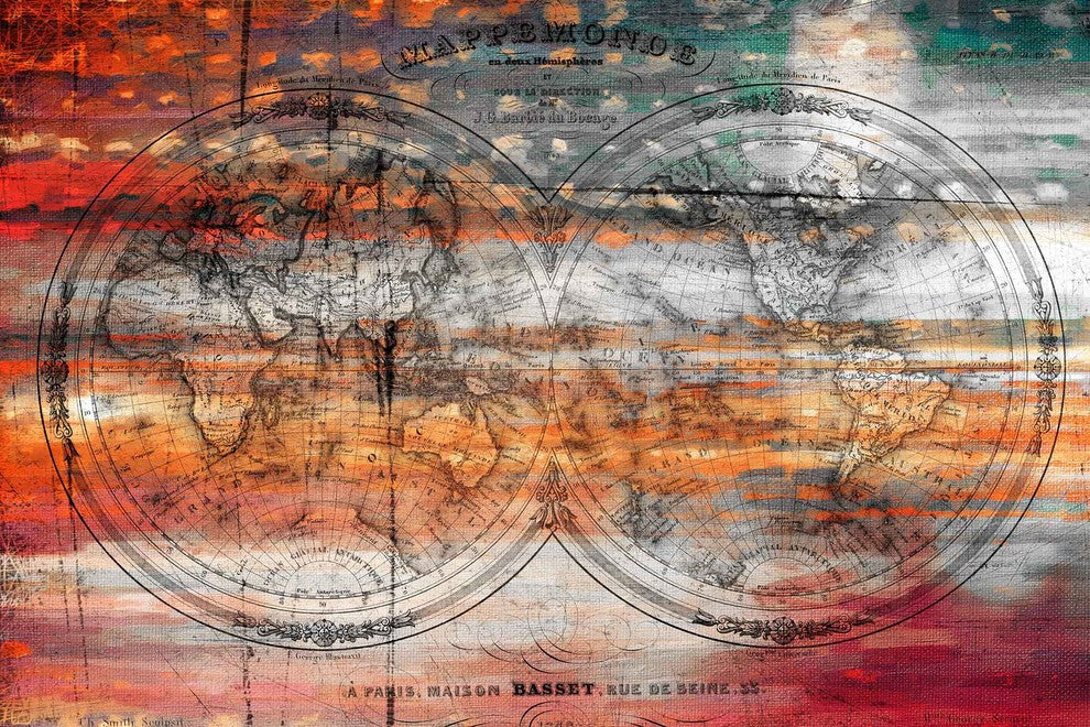 "Old World Red" Fine Art Canvas Print, 60"x40"