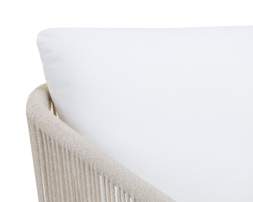 Allariz Dining Armchair, Greige, Stinson White