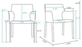 Manhattan Comfort Paris Dining Armchair