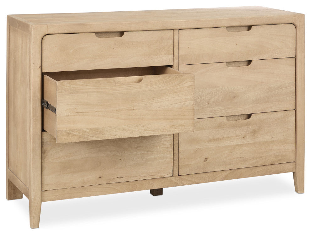 Laguna 6-Drawer Mango Wood Dresser