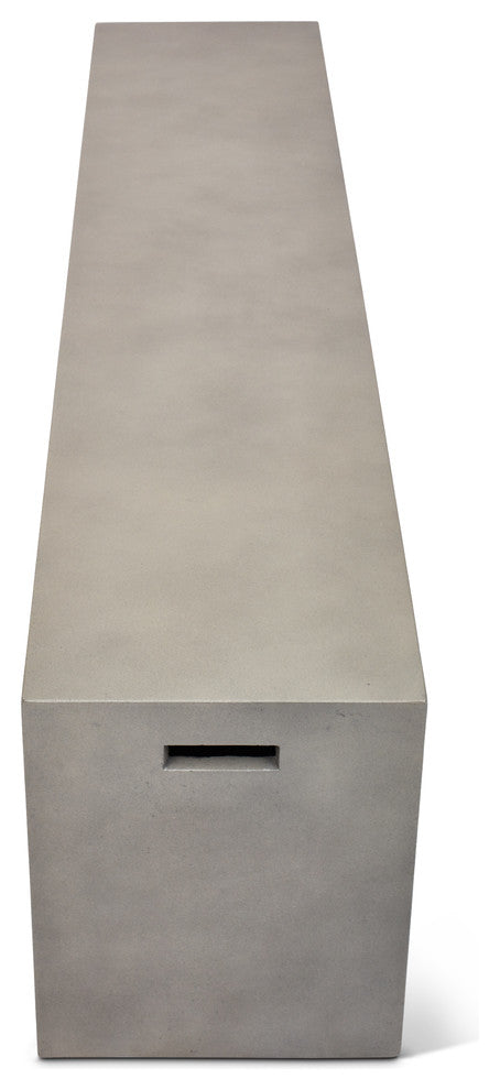 Una Bench, 70.75", Dark Gray