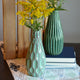 Geometric Green Vases