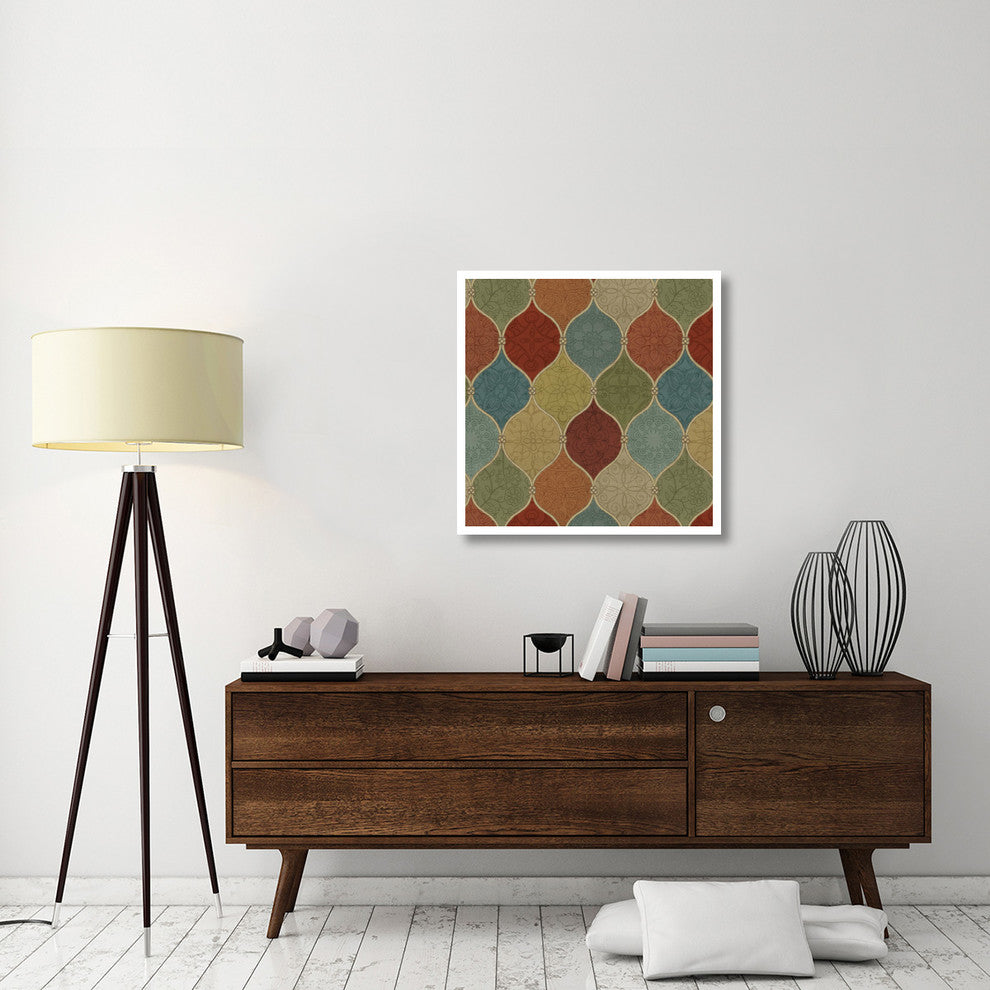 "Spice Mosaic Pattern" Digital Paper Print by Daphne Brissonnet, 32"x32"