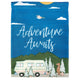 Flag  Printed  Adventure Awaits Polyester Garden