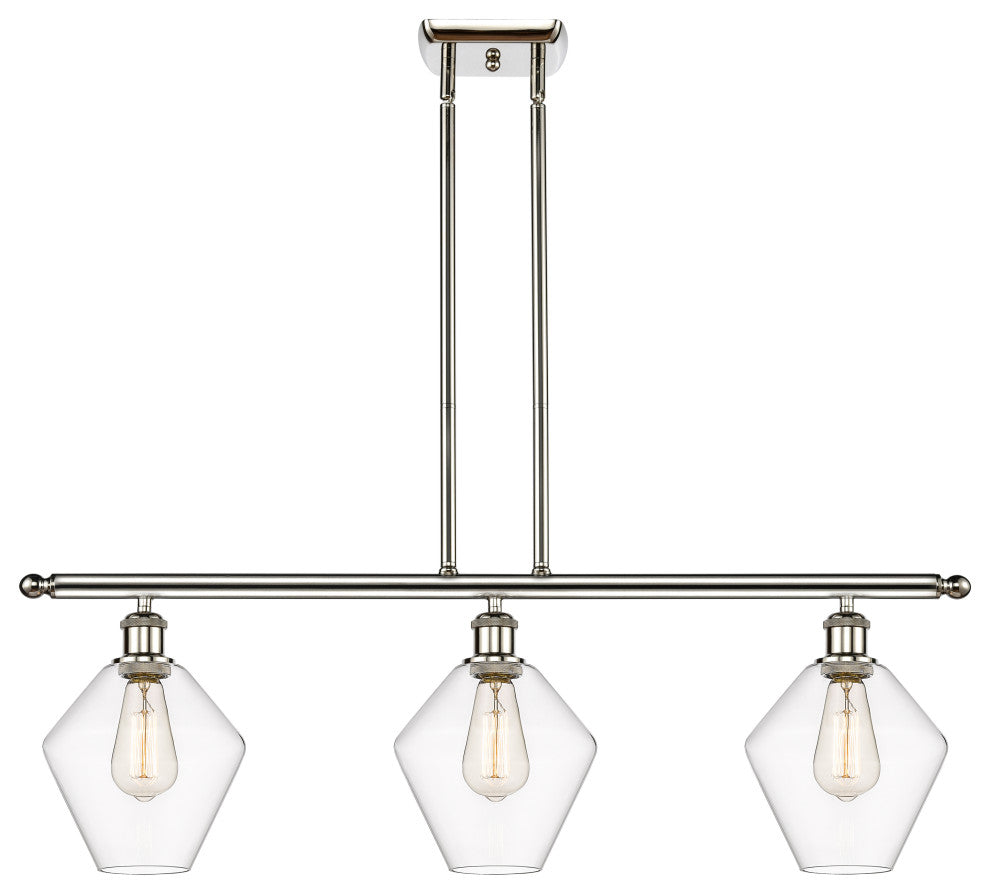 Innovations 516-3I-PN-G652-8 3-Light Island Light, Polished Nickel