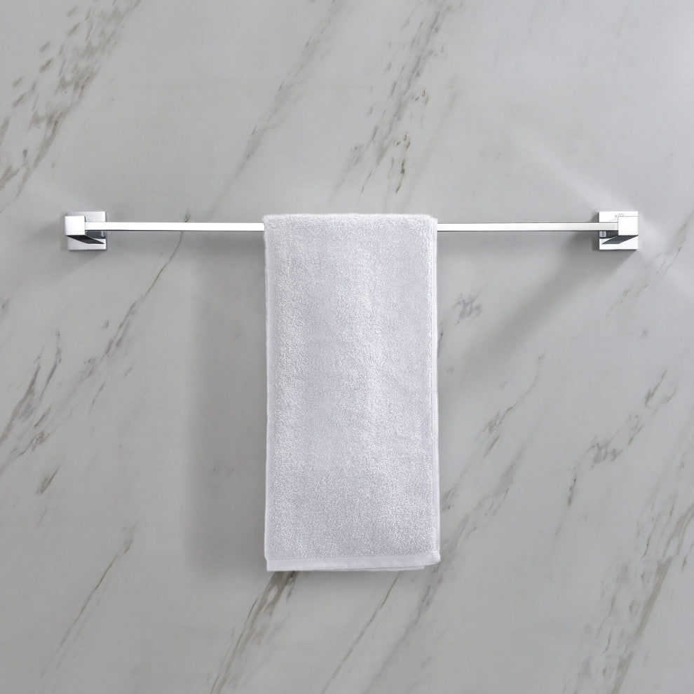 Cube 24" Bathroom Towel Bar KBA1504, Chrome