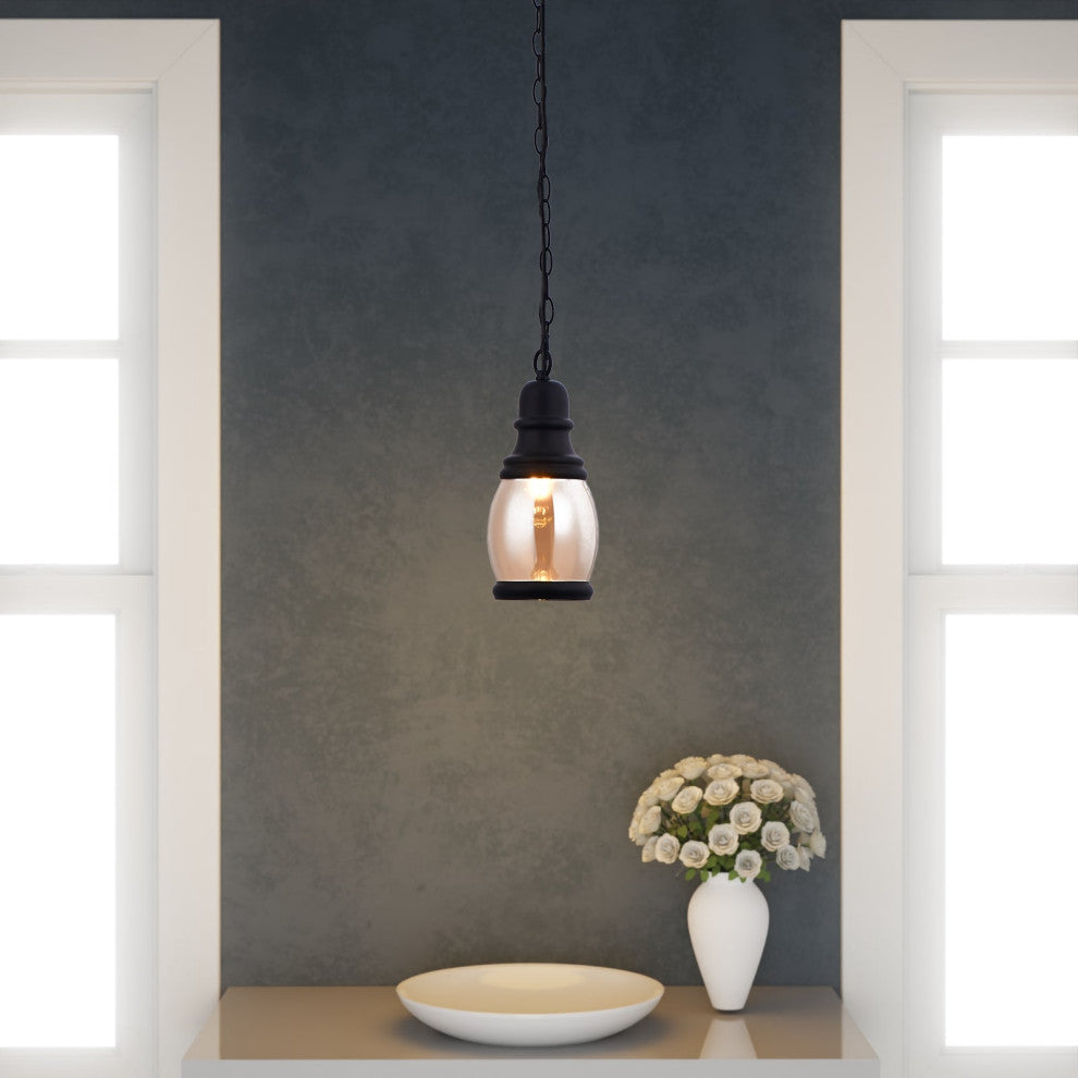 Lazzur Alagnon 1 Light 5" Matte Black Pendant