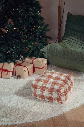 Vichy Pouf, Natural/Toffee