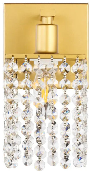 Elegant Lighting LD7006 Phineas 8" Tall Bathroom Sconce - Black