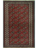 Vintage Distressed Amity Burgundy/Ivory Rug, 3'10x5'6