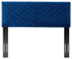 Tufted Headboard, Twin Size, Velvet, Blue Navy, Modern Contemporary, Bedroom