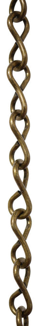 Steel Single Jack Basket Chain, Various Finishes, 3 Sizes, Antique Brass, U15