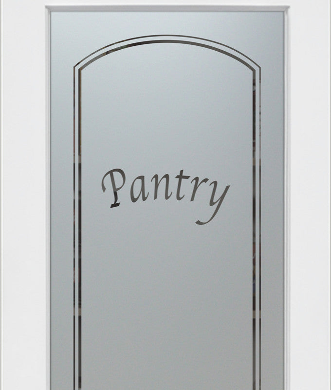 Pantry Door - Classic Arched - Primed - 30" x 84" - Knob on Left - Push Open