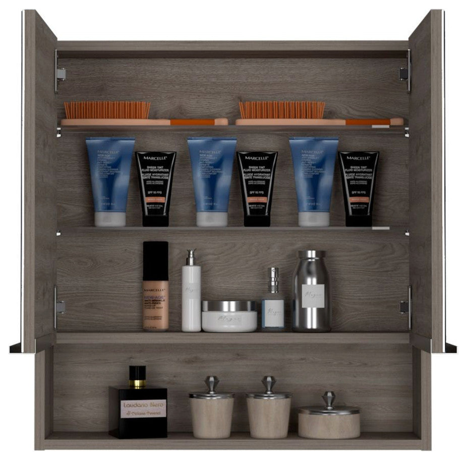 Medicine Cabinet With Mirror Lexington, Bathroom, Light Gray