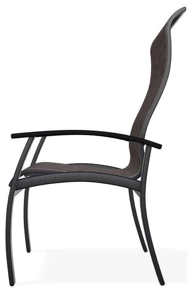 Belle Isle Sling Outdoor Dining Chair, James/Black