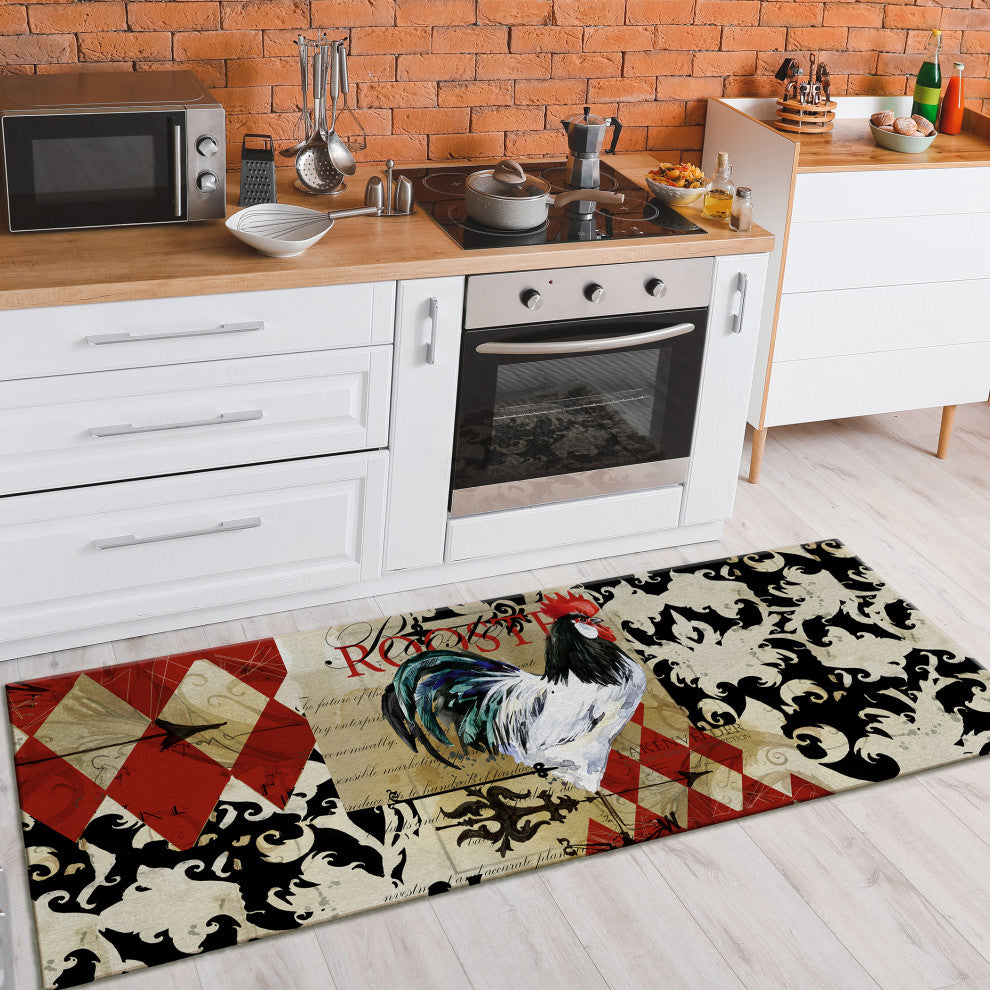 Indoor/Outdoor Kendall KE3 Khaki Machine Washable 2'3" x 7'6" Runner Rug