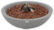 Rose Bowl Round Light Grey Concrete 48" Natural Gas Fire Bowl