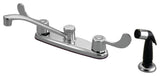 Kingston Brass 8" Centerset Kitchen Faucet, Polished Chrome
