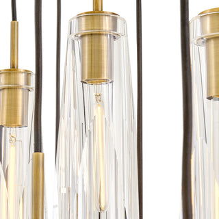 Fredrick Ramond Cosette Medium Thirteen Light Linear, Heritage Brass