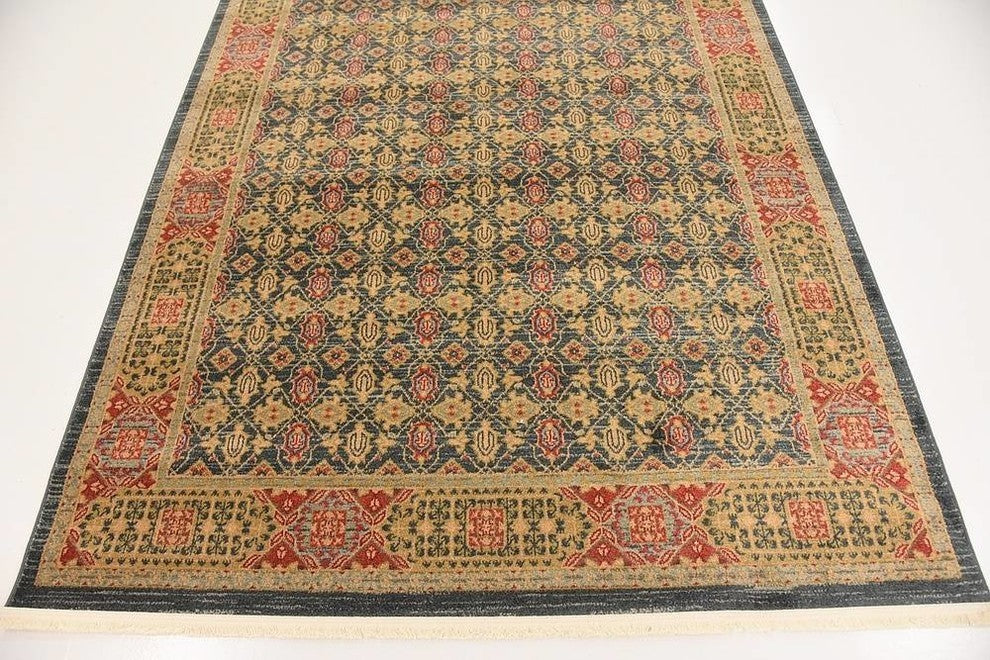 Unique Loom Navy Blue Jefferson Palace 6' 0 x 9' 0 Area Rug