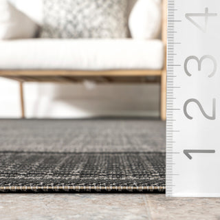 Nuloom Indoor/Outdoor Machine Made Area Rug, Grey 7'6"Square