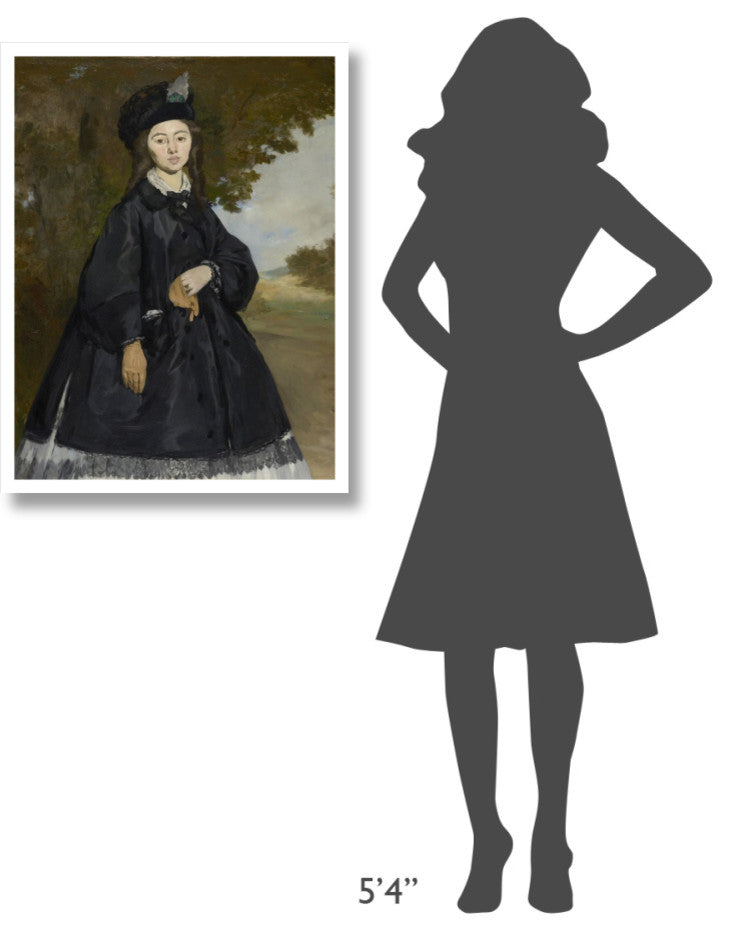 "Portrait of Madame Brunet" Digital Paper Print by Edouard Manet, 26"x34"