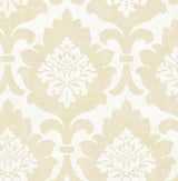 Osbourne Light Gold Damask Wallpaper