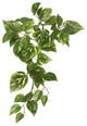 Vickerman FB170601-3 18" Artificial Green Pothos Hanging Bush, Set of 3
