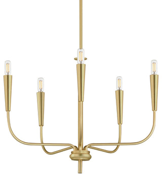 Maxim 24815 Vela 5 Light 24"W Abstract Chandelier - Black