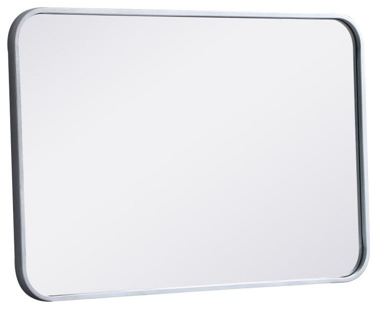 Elegant Decor MR802030S Soft Corner Metal Rectangular Mirror, 20"x30"