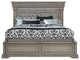 Madison Ridge California King Panel Bed, Blanket Chest Footboard, Heritage Taupe