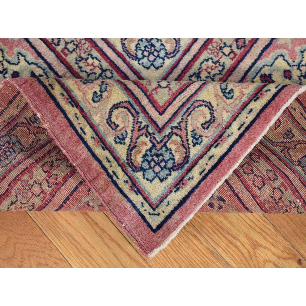 Beige Antique Turkish Sivas Mint Condition Clean and Soft Wool Rug 7'7" x 12'7"