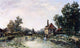Josephine Fesser A Washerwoman by a Water-Mill Gallery Wrapped Canvas Print